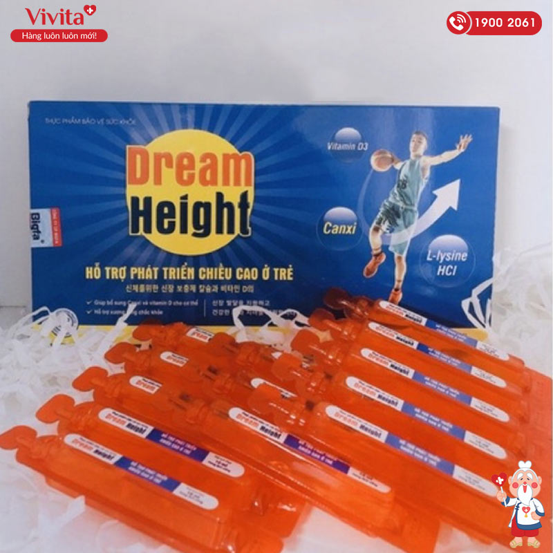 Siro Dream Height - Giúp trẻ nhỏ phát triển xương khớp cho chiều cao vượt trội
