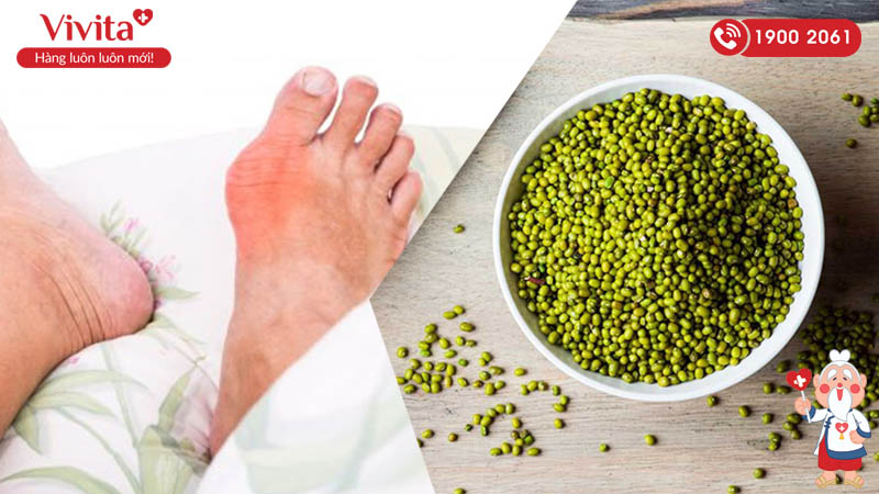 chữa bệnh gout bằng hạt đậu xanh