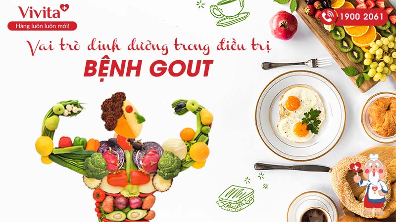 vai trò dinh dưỡng trong điều trị bệnh gout