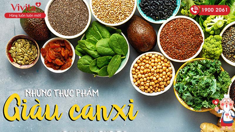 những thực phẩm giàu canxi tốt cho người bệnh gai cột sống