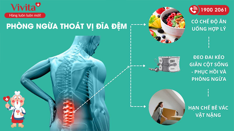 phòng ngừa bệnh thoát vị đĩa đệm