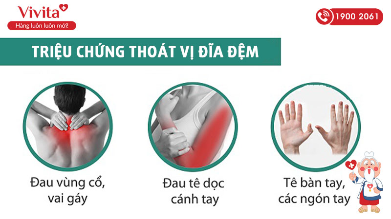 triệu chứng thoát vị đĩa đệm