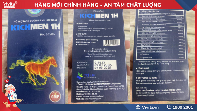 cách phân biệt kichmen 1h chính hãng