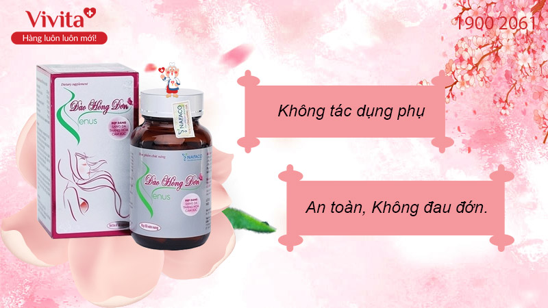 tác dụng phụ đào hồng đơn venus