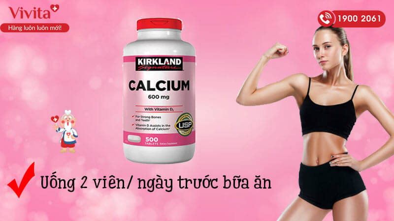 vien uong bo sung canxi calcium kirkland 600mg d3