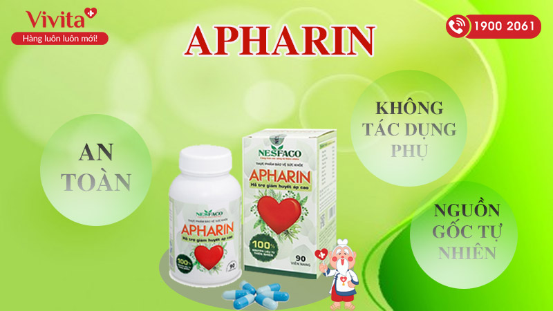 huyết áp apharin có tác dụng phụ không