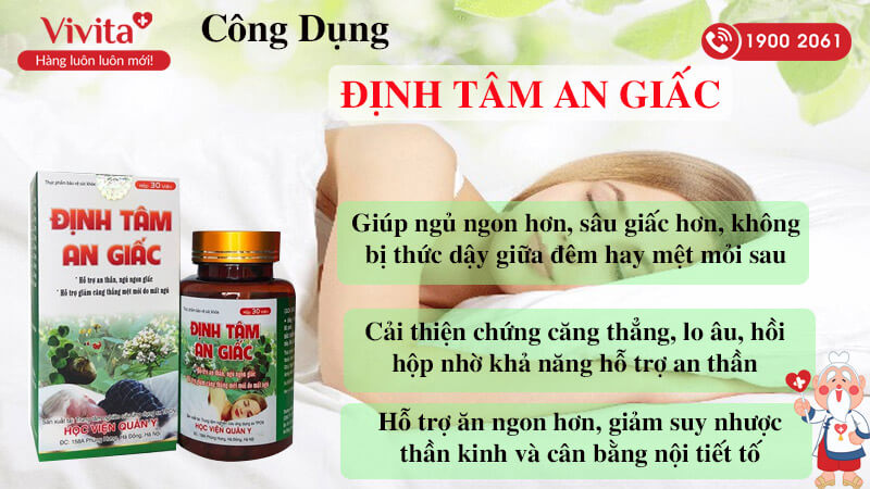 công dụng định tâm an giấc