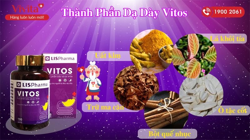 thành phần dạ dày vitos