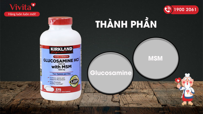Kirkland Glucosamine HCL 1500mg có tốt không