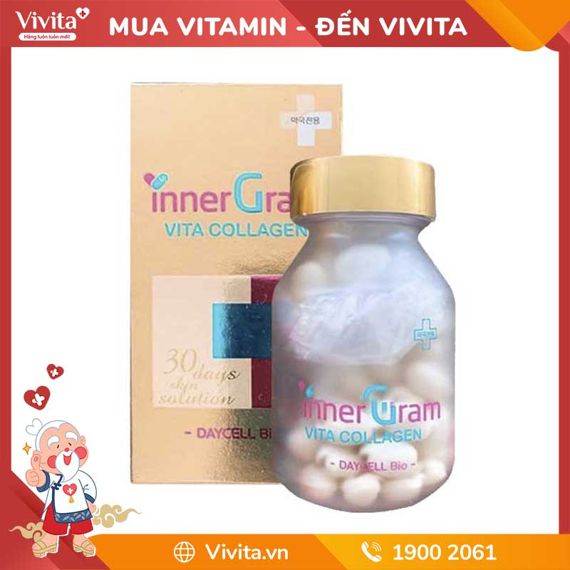 Có hiện tượng phụ nào khi sử dụng viên uống trắng da cấp nước Inner Gram Vita Collagen không?
