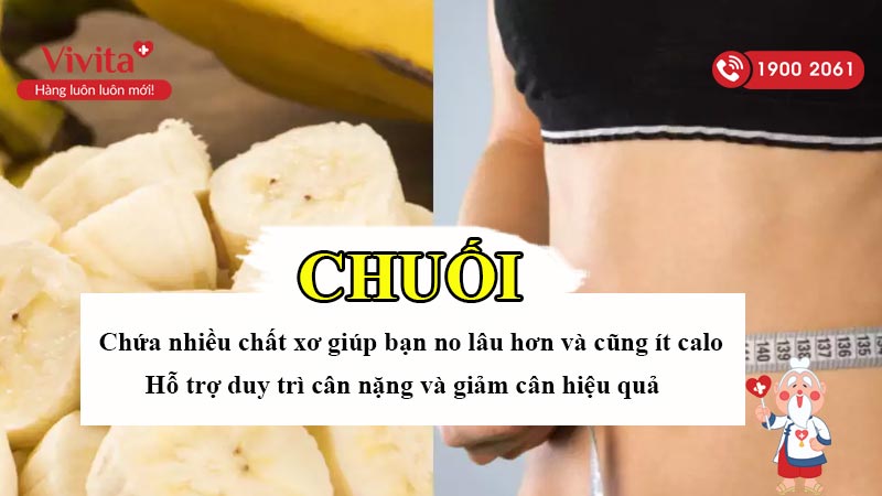 kinh nghiệm giảm cân bằng chuối