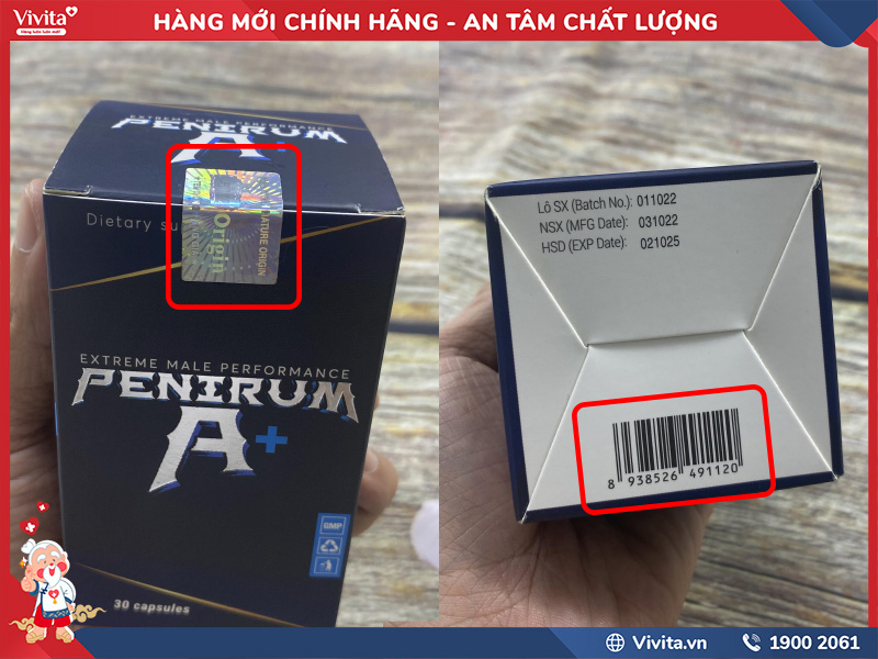 cách phân biệt penirum a+ chính hãng