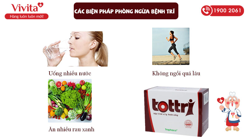 Biện pháp phòng ngừa trĩ