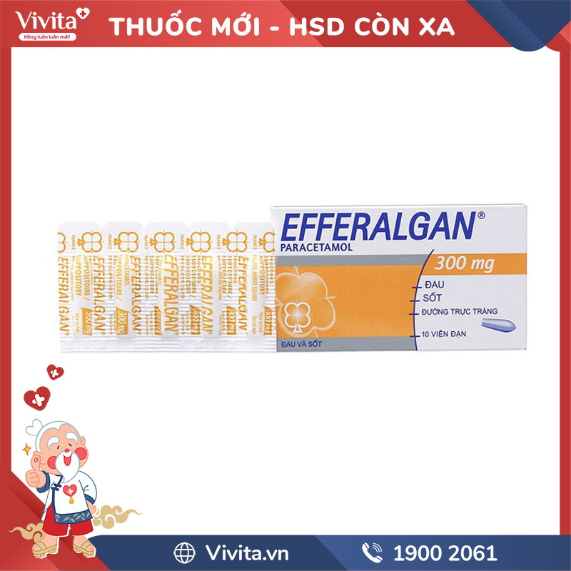 Thuốc viên đặt hậu môn Efferalgan 300mg có sẵn dạng khác không, như viên nén hay siro?