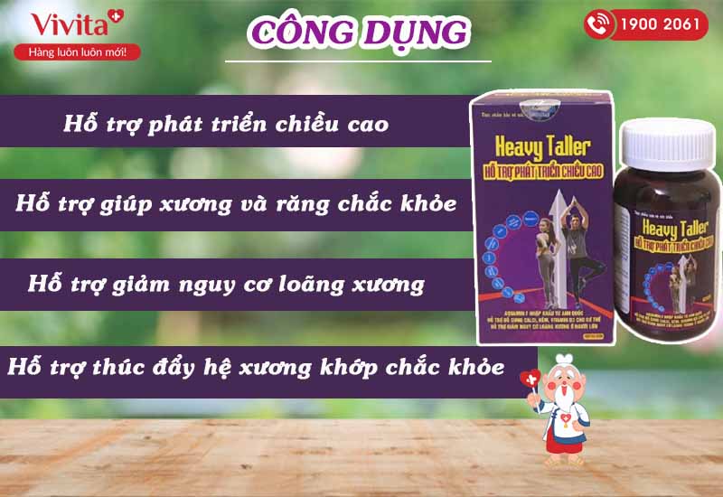 công dụng heavy taller