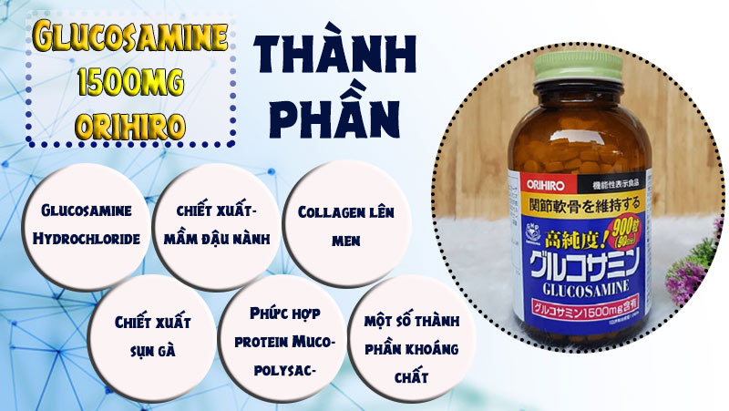 glucosamine 1500mg orihiro có tốt không