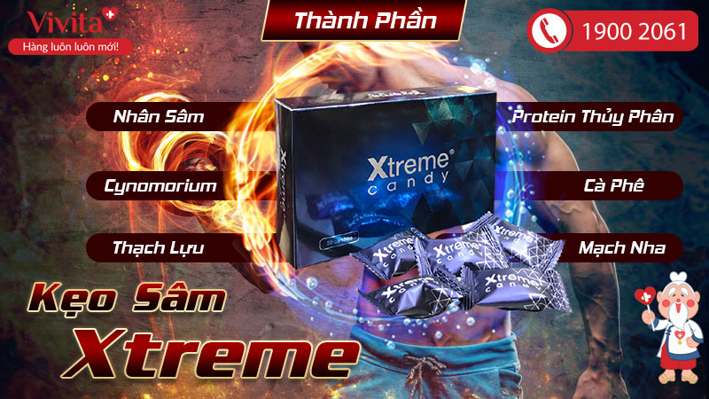 thành phần kẹo sâm xtreme