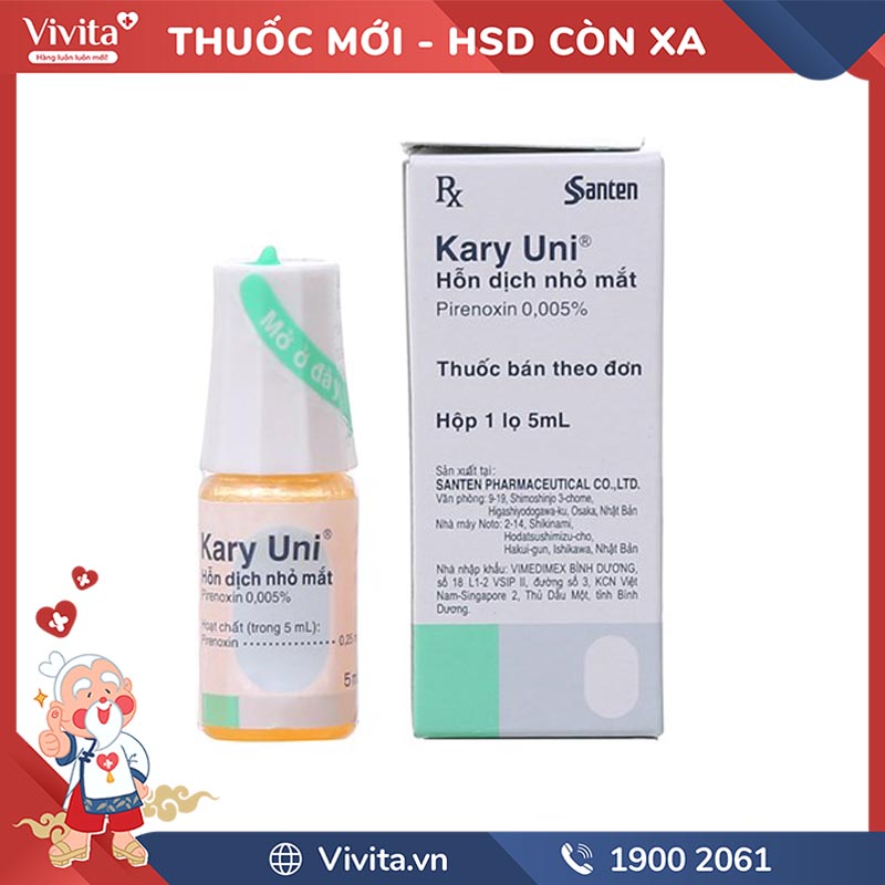 Thuốc nhỏ mắt Kary Uni Chai 5ml - Nhà thuốc VIVITA