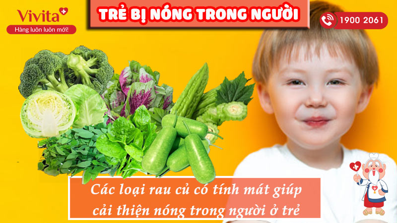 trẻ bị nóng trong người