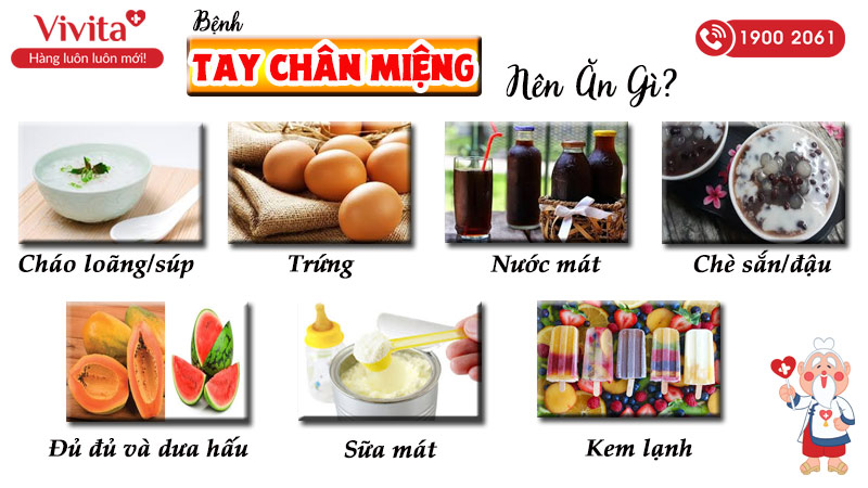 bệnh tay chân miệng kiêng gì