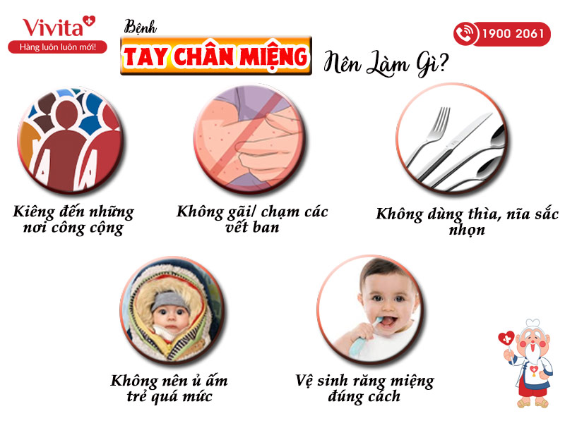 bệnh tay chân miệng kiêng gì