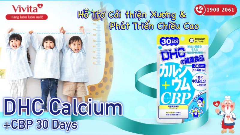 dhc calcium cbp 30 days có tốt không