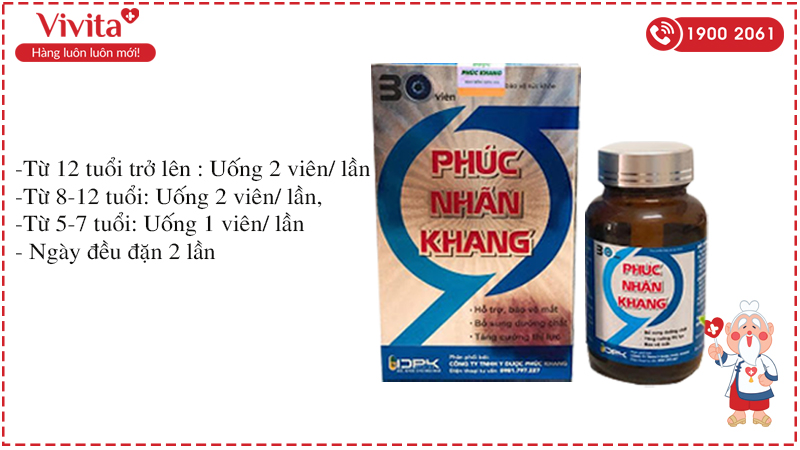 Hướng dẫn sử dụng Phúc Nhãn Khang