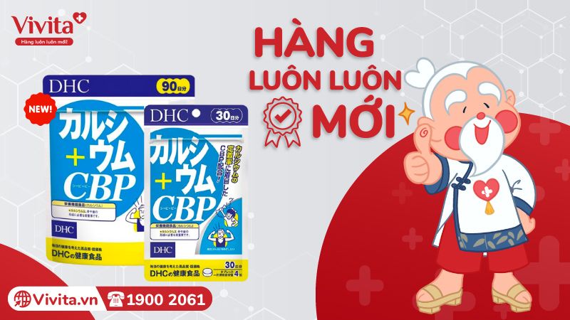 mua Viên uống canxi DHC Calcium + CBP Nhật Bản ở đâu chính hãng