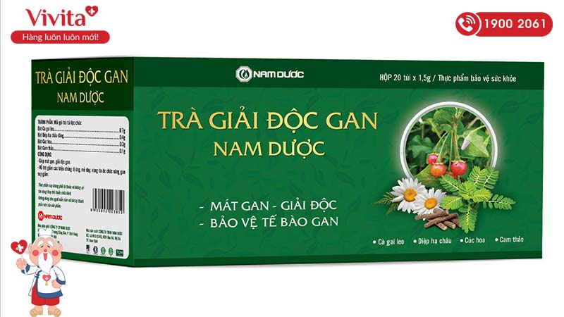 trà giải dộc gan nam dược