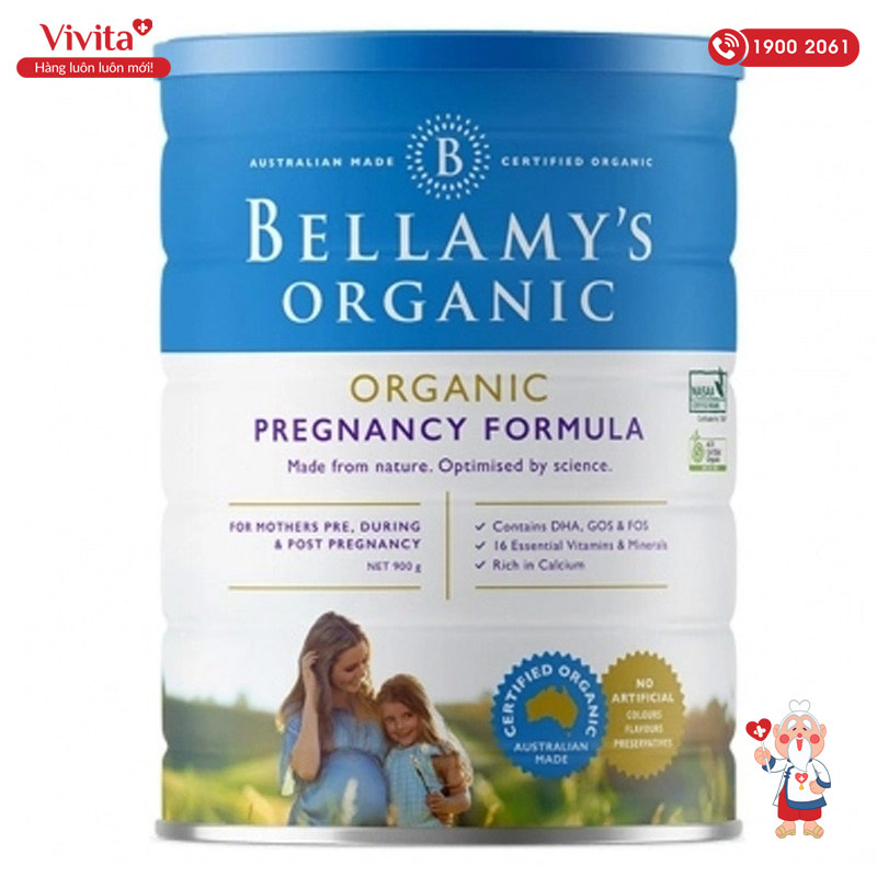 sua bau bellamys organic pregnancy 900g