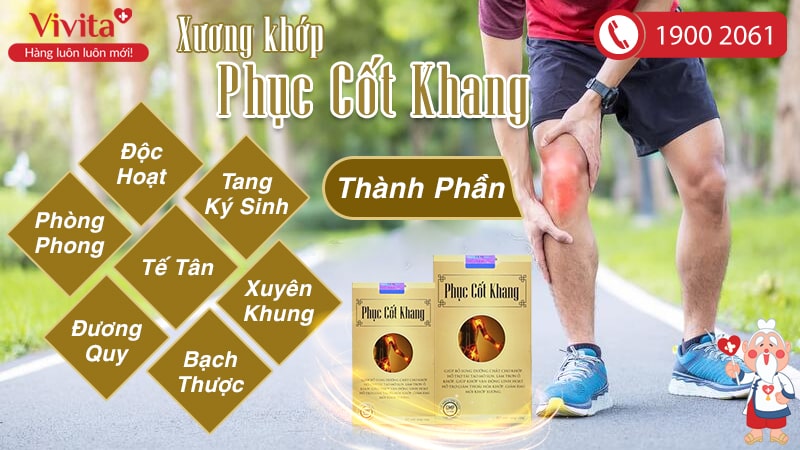 thành phần xương khớp phục cốt khang