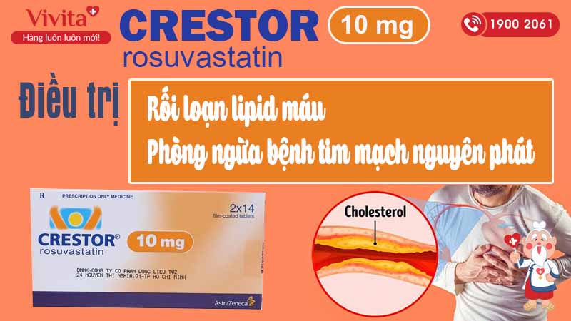 Công dụng crestor 10mg