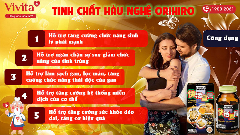 công dụng tinh chất hàu nghệ orihiro