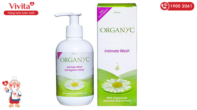 dung dich ve sinh phu nu tri Organyc Intimate Wash