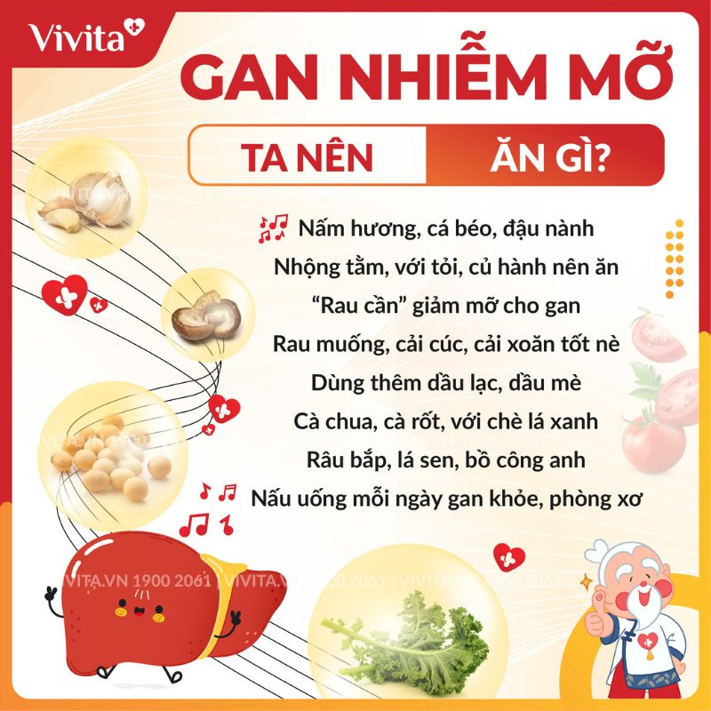 Người bệnh gan nhiễm mỡ nên ăn gì