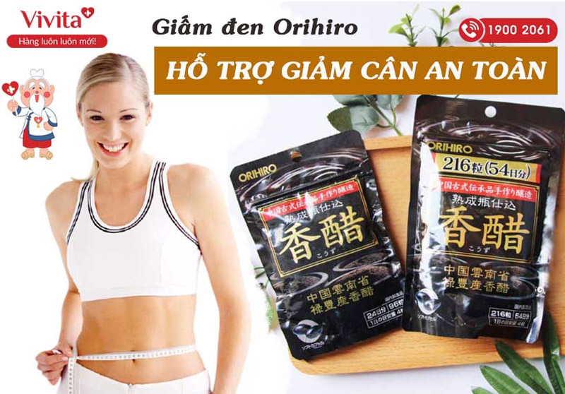 giới thiệu giấm đen giảm cân orihiro