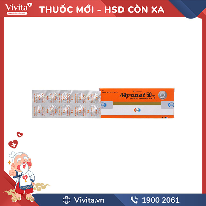 Giá của Myonal 50mg hiện tại là bao nhiêu?