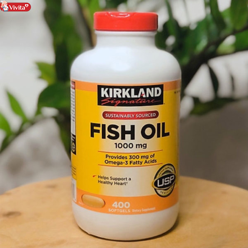 viên dầu cá kirkland fish oil 1000mg