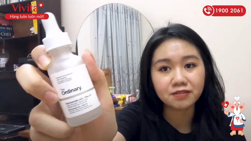 Tinh Chất The Ordinary Niacinamide 10% + Zinc 1% review từ người dùng