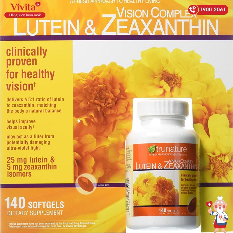 viên uống bổ mắt truNature lutein zeaxanthin