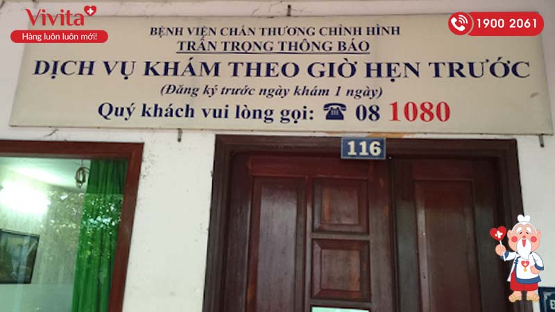 Phòng khám theo giờ hẹn (phòng 116) của bệnh viện