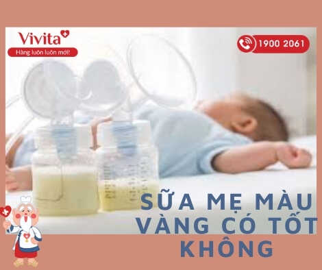 Sữa mẹ có màu vàng đã được chứng minh là nguồn sữa giàu dinh dưỡng và có lợi nhất cho bé.