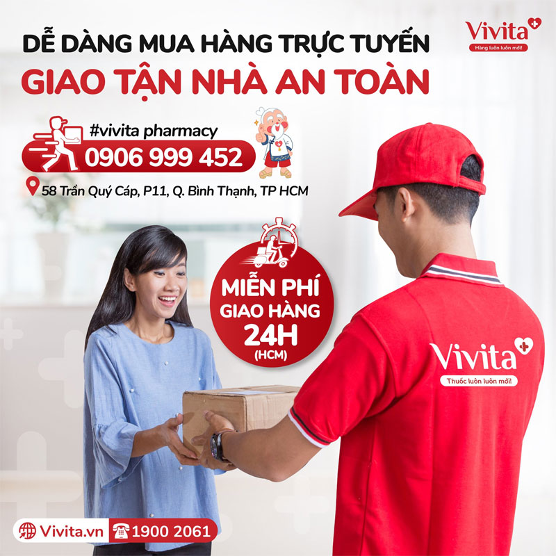 Vivita giao hàng tận nhà trong vòng 24h khu vực Hồ Chí Minh