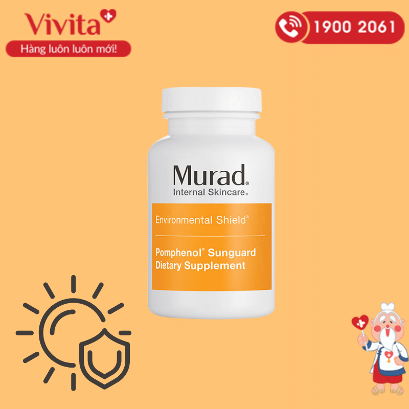 Viên uống chống nắng Murad Pomphenol Sunguard Dietary là sản phẩm đang được rất nhiều người ưa chuộng bởi sự tiện dụng và hiệu quả.