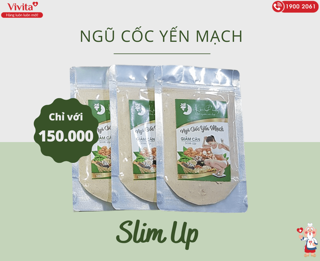 Giá niêm yết của ngũ cốc yến mạch giảm cân Slim Up.