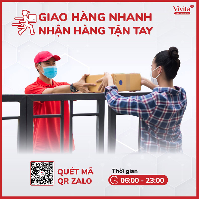 giao hàng vivita nhận tận tay khách hàng