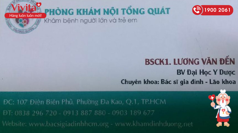 Thông tin về phòng khám Lão khoa bác sĩ Lương Văn Đến