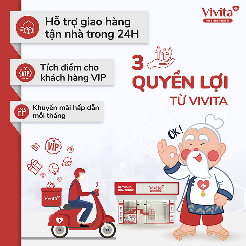 3 Quyền Lợi khi mua hàng tại Vivita