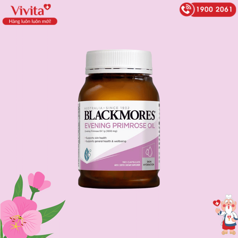 Thành phần chính của viên uống Blackmores Evening Primrose là tinh dầu từ hoa anh thảo.