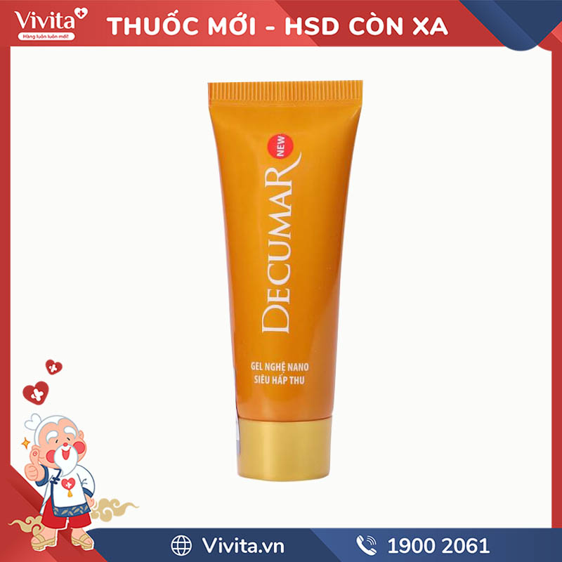 Gel nghệ nano trị mụn Decumar